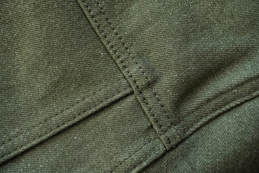 Sauce Zhan 540XX Mens Cusual Jacket Vulcanized green Selvedge Sanforized  Denim Jacket 14 Oz Loose Fit