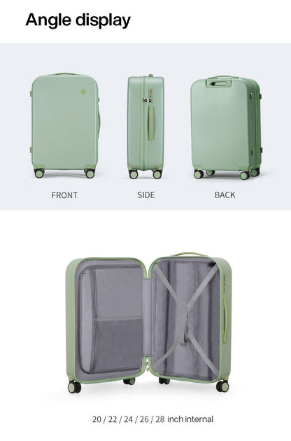 Mixi Puristic Design Travel Luggage Rolling Wheel Hardside Women Suitcase Men Trolley Case 16 20 Carry On/Big 22 24 26 28 Inch