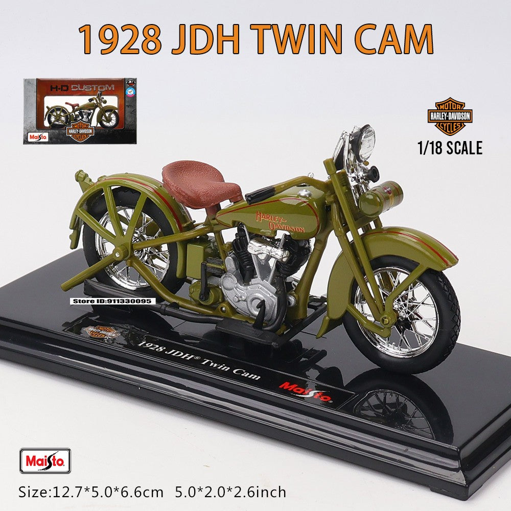 Maisto 1:18 Moto Harley-Davidson 1972 XR750 Moto de Corrida 1962 FLH 1928 JDH Liga Modelo de Moto Coleção de Carrinhos de Brinquedo