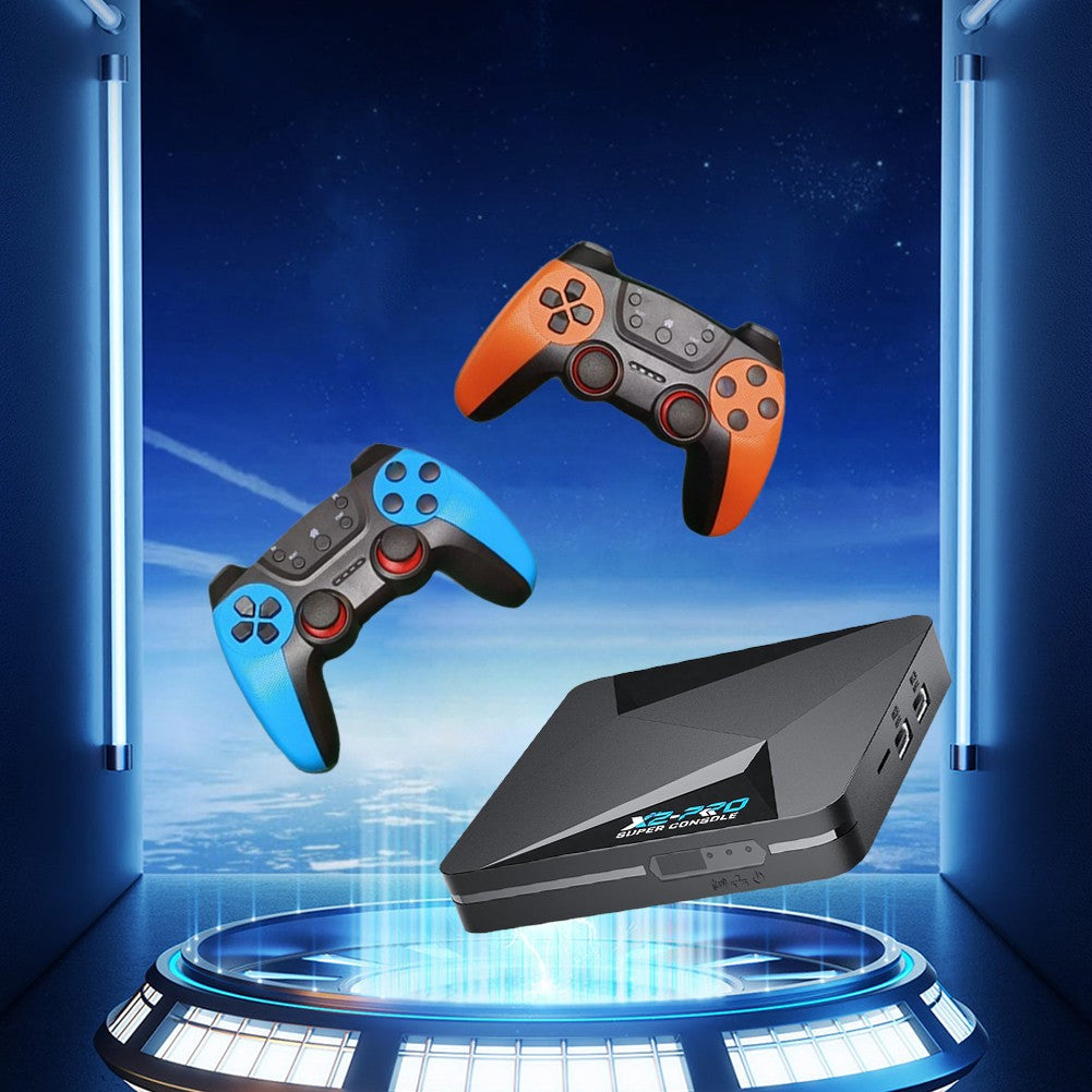 Super Console X2 Pro Game Box US/UK/EU Retro Video Game Console TV Box 100000 Video Games for SS/MAME/FC/NAOMI/Sega with Gamepad