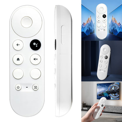 G9N9N Controle Remoto Bluetooth Compatível por Voz Controle Remoto Universal para Google TV Chromecast 4K Snow