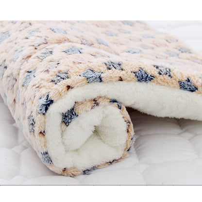 Tapete para animais de estimação de flanela macia cama de cachorro inverno engrossar cobertor quente para cães e gatos filhote de cachorro dormir capa toalha almofada para cães pequenos médios grandes