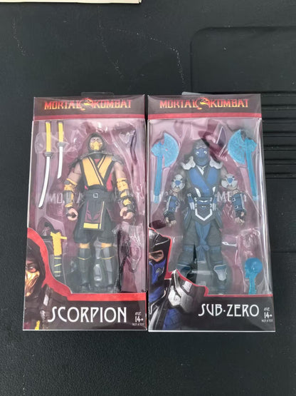 Mortal Kombat Spawn Sub-Zero Scorpion Bonecos de Ação Articulados 17cm