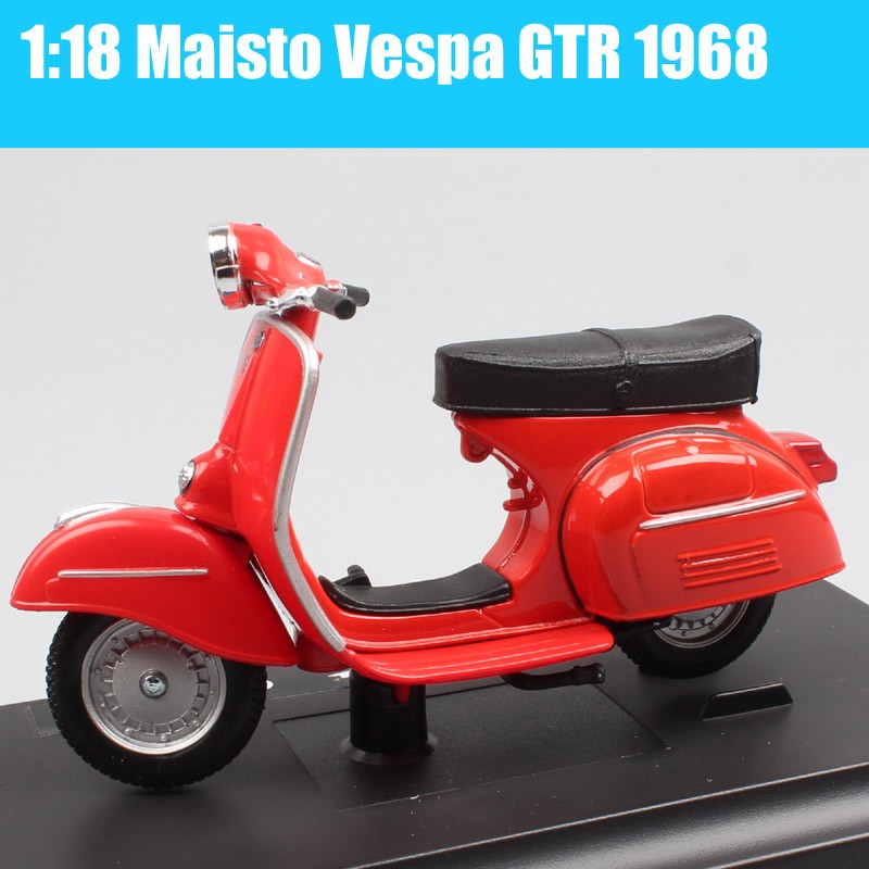 Maisto 1/18 Piaggio Vespa Scooter 98 PK 125 GTR P150X 300 MP5 Primavera GTS 125CC 150CC 946 Moto Miniatura de Brinquedo de Metal