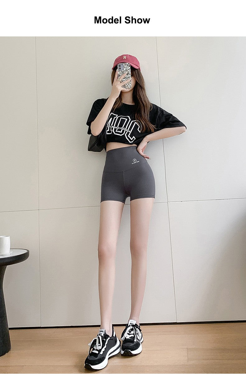 2023 Summer Sports Yoga Shorts Women Letter Embroidery Biker Shorts Women High Waist Casual Streetwear Elastic Female Underwear