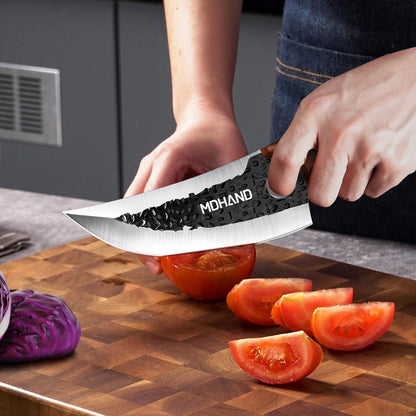 MDHAND Conjunto de 3 Facas para Desossar Extra Afiadas para Carne e Peixe Forjadas à Mão, Precisão de Aparar, Aço Inoxidável, Faca Doméstica para Fatiar