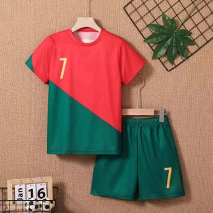 Children's Sports Breathable Set Clothing Two Piece Sweat-absorbing Lightweight Outdoor Grass Sports