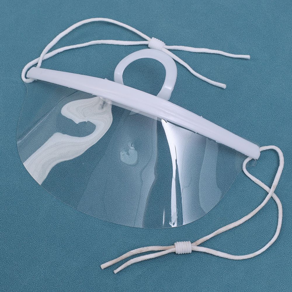 10/5/1x Plastic Clear Mask Shield Anti-Fog Reusable Restaurant Food Handlers Beauty Chef Waiter Protective Mask Open Face Guard