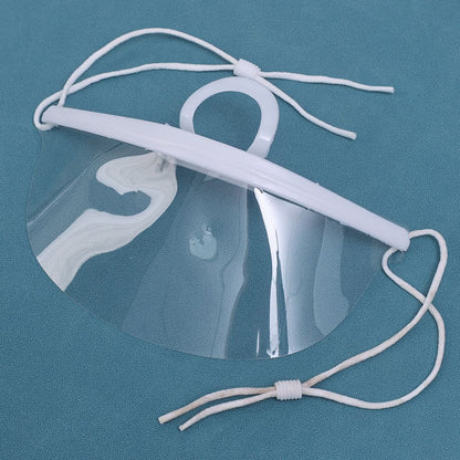 10/5/1x Plastic Clear Mask Shield Anti-Fog Reusable Restaurant Food Handlers Beauty Chef Waiter Protective Mask Open Face Guard