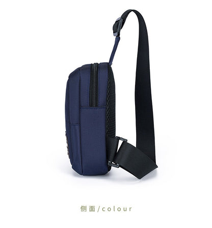 Fashionable Men's Small Shoulder Bag, High-quality and Durable Oxford Cloth Handbag, Portable Crossbody Bag, Flap Mini Waist Bag