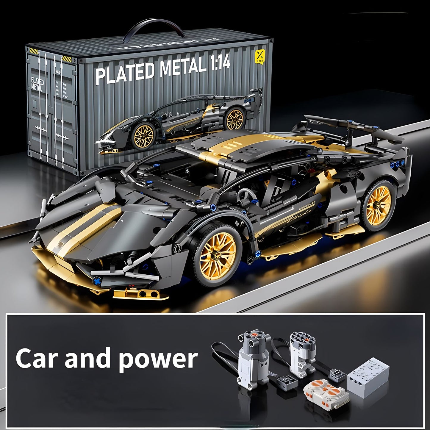 Blocos de Montar de Carro Esportivo de Corrida Técnico Maquete Técnicos para Adultos 1:14 DIY Supercarro Tijolo Quebra-Cabeça Brinquedos para Crianças e Adultos Presente?1280+peças?