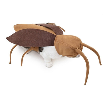 Roupa Engraçada de Barata para Animais de Estimação Fantasia de Cosplay de Gato Roupas de Barata para Filhotes Acessórios de Festa de Halloween