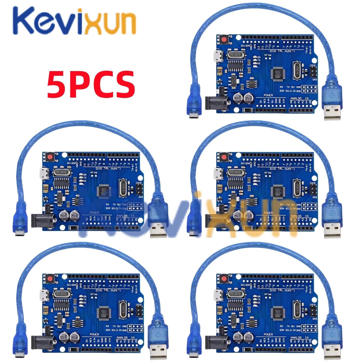 1-10PCS UNO R3 CH340G MEGA328P Chip para Arduino UNO R3 + CABO USB/TIPO-C Placa de Desenvolvimento ATMEGA328P-AU 16Mhz