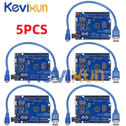 1-10PCS UNO R3 CH340G MEGA328P Chip para Arduino UNO R3 + CABO USB/TIPO-C Placa de Desenvolvimento ATMEGA328P-AU 16Mhz