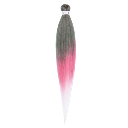 Cabelo Sintético Trançado Pré-esticado Profissional Sem Coceira Fibra Que Sela Em Água Quente 30'' Ombre Textura Yaki Extensões de Cabelo para Trança