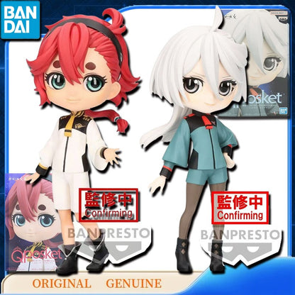 Bandai Original Genuíno BANPRESTO SULETTA CHUATURY NIKA MIORINE ELAN GUEL Qposket Bonecos de Ação de Anime Brinquedos de Presente Enfeites de Modelo