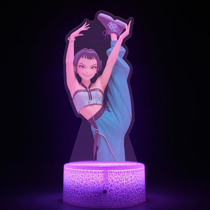 KPop K-POP Demon Hunters Kawaii Zoe Mira Rumi Saja Boys Superstar Monochrome Light Remote Control 16 Color Light Night Light