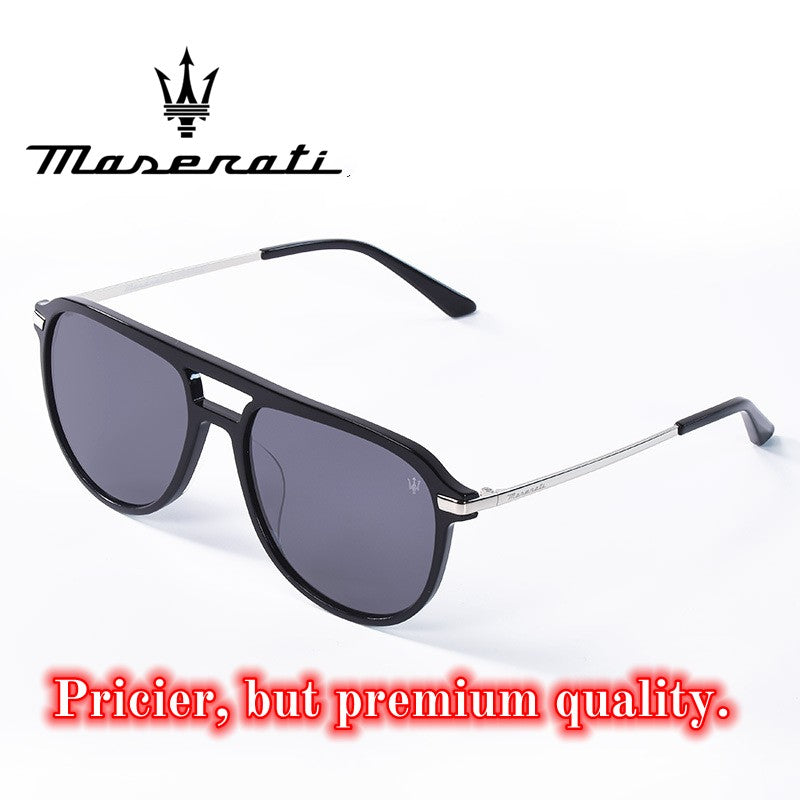 Óculos de Sol MASERATI Quadrados Estilosos Polarizados para Dirigir, Viajar, Masculinos e Femininos, UV400 Visão Nítida