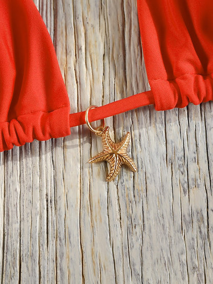 Miyouj Bandage Bikini Set Mujer Beachwear Triangle Bikinis Sexy Swimsuit Halter Swimwear Women 2025 Bathwear Micro Thong Biquini