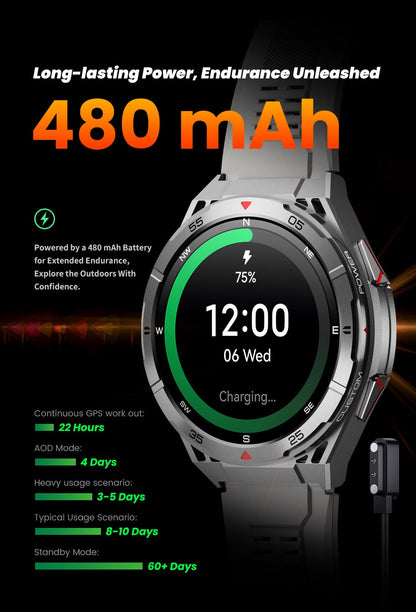 2025 AGPS New Men Smart Watch DIgital Military Sport Electronic Bluetooth 10 ATM Waterproof Diving Original Bracelet