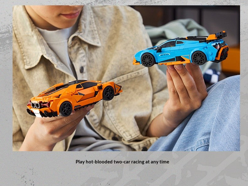 Blocos de Lego, modelos de carros esportivos Lamborghini Revuelto e Huracán, brinquedos de montar carros, presentes para crianças e adultos