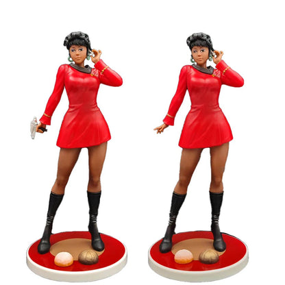 New Anime Figure Star Trek communication officer Uhura StarCraft standing posture figurine desktop model ornament Christmas Toys