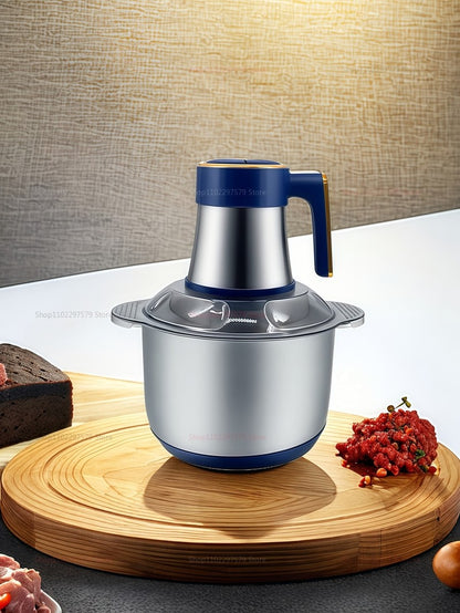 5L Electric Meat Grinders Mixer Machine Stainless Steel Multifunctional Vegetable Slicer Processor Chopper Kitchen Appliances