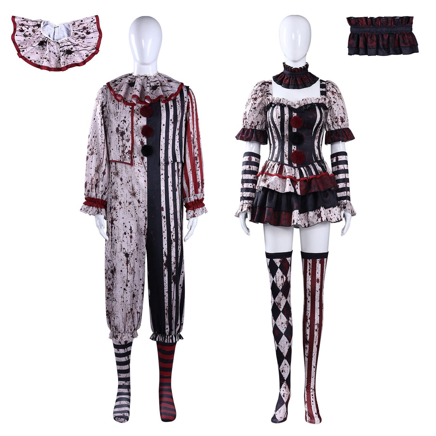 Terrifier Art Clown Joker Cosplay Costume Dark Clown Full Set for Men Women Role Play Horror Dress Suit Halloween Carnival Party