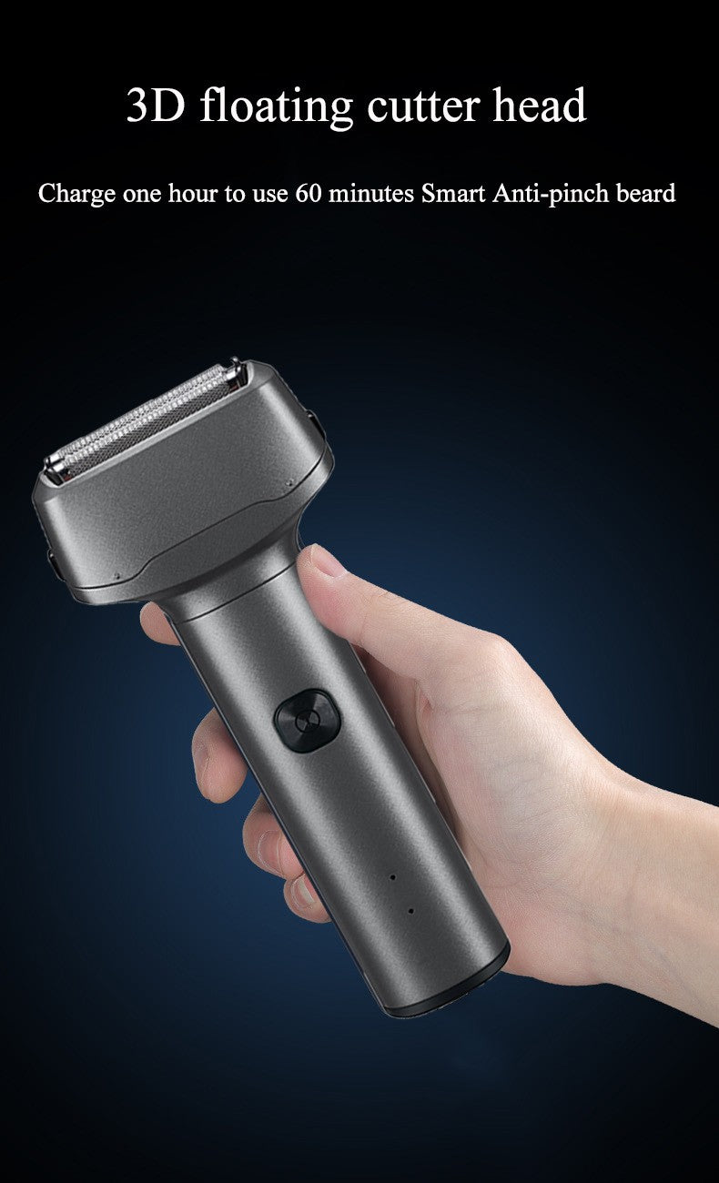 Rechargeable Reciprocating Electric Shaver for Men Portable Electric Razor for Men Cordless Head Shavers Men's Beard Trimmer