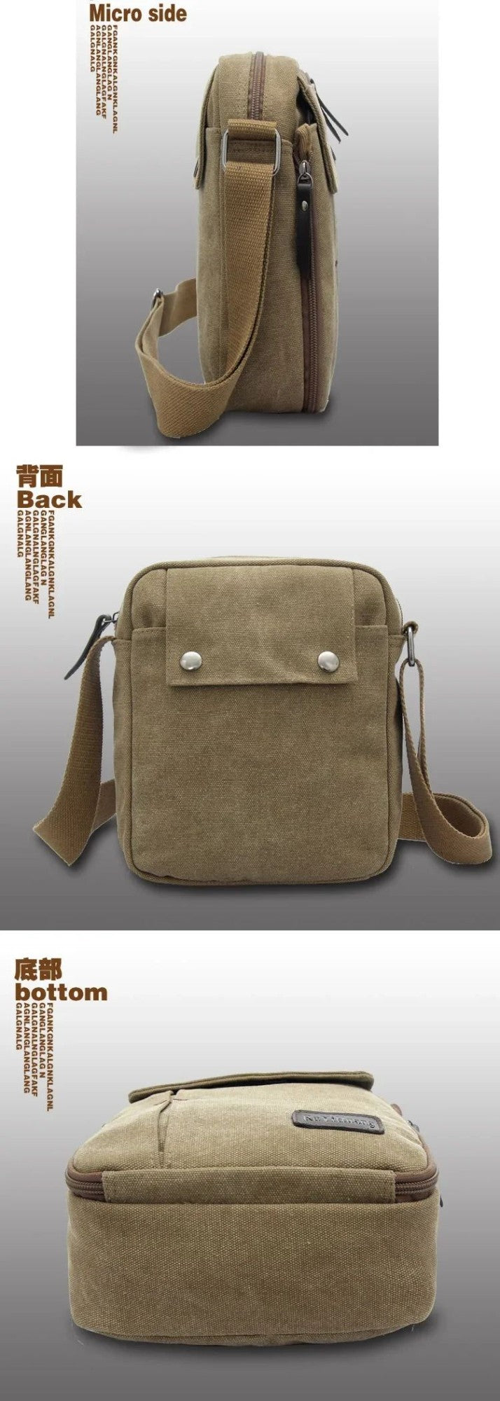 2024 men's bags Canvas bag fashion men messenger bags high quality brand bolsa feminina shoulder bags Shoulder strap handbags