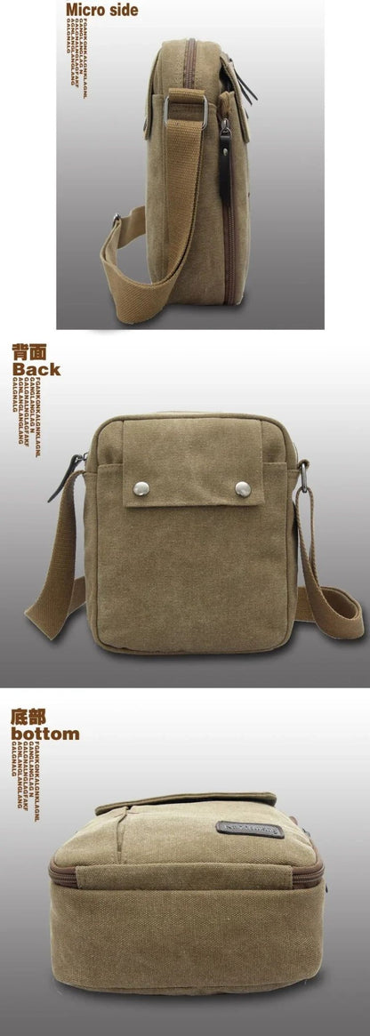 2024 men's bags Canvas bag fashion men messenger bags high quality brand bolsa feminina shoulder bags Shoulder strap handbags