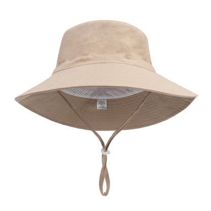 Summer big brim sun hat for child soft breathable basin cap for boys and girls outdoor bucket hat hat Fishing/Beach/Summer UV