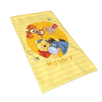 Winnie The Pooh Bear Piglet Merch Towel for Beach New Summer Microfiber Shower Towel No Sand Quick-Dry Surf Towels