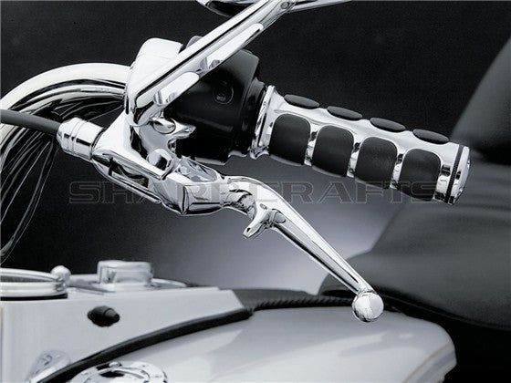 1" 25mm & 7/8'' 22mm Billet Rubber Flame Spike Hand Grips For Harley Honda Kawasaki Suzuki Yamaha  Bikes Cruiser Chopper Custom