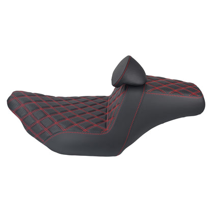 Assento Duplo de Motocicleta com Encosto para Piloto e Passageiro Para Harley Touring FLHR 2024-UP Road Street Glide CVO 2023