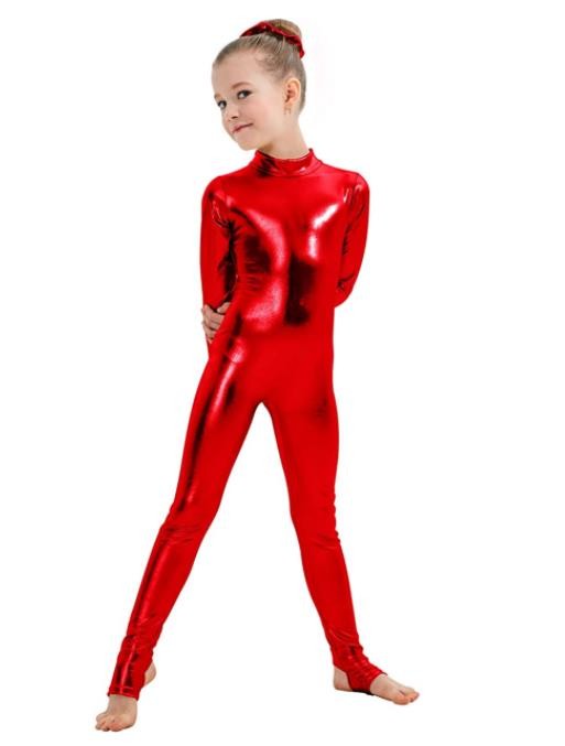 SPEERISE Toddler Sleeveless Leotard Boys Ballet Bodysuit Shiny Metallic Gymnastics Short Spandex Tank One-piece Unitards for Kid