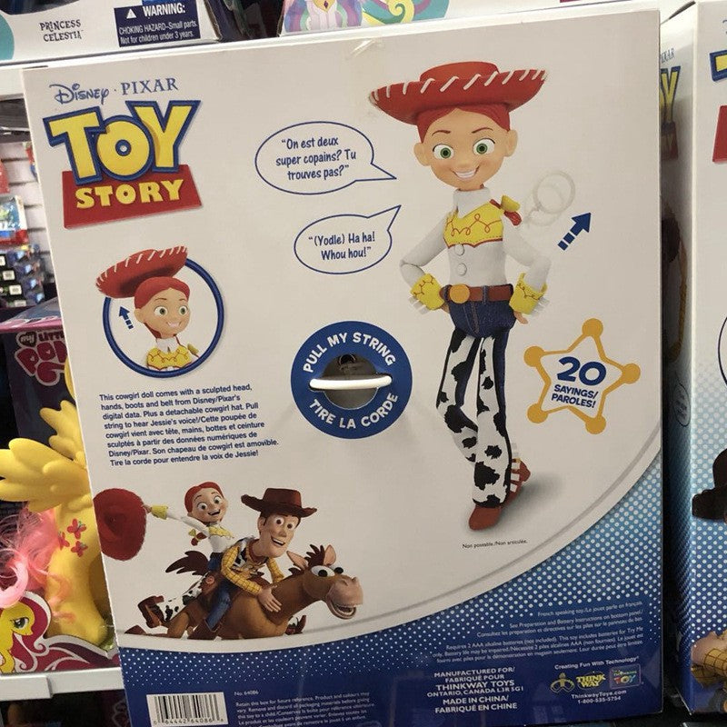Boneca Jessie e Woody Articuladas com Som Toy Story Modelo Boneco Figuras de Ação Presentes de Natal Halloween para Crianças
