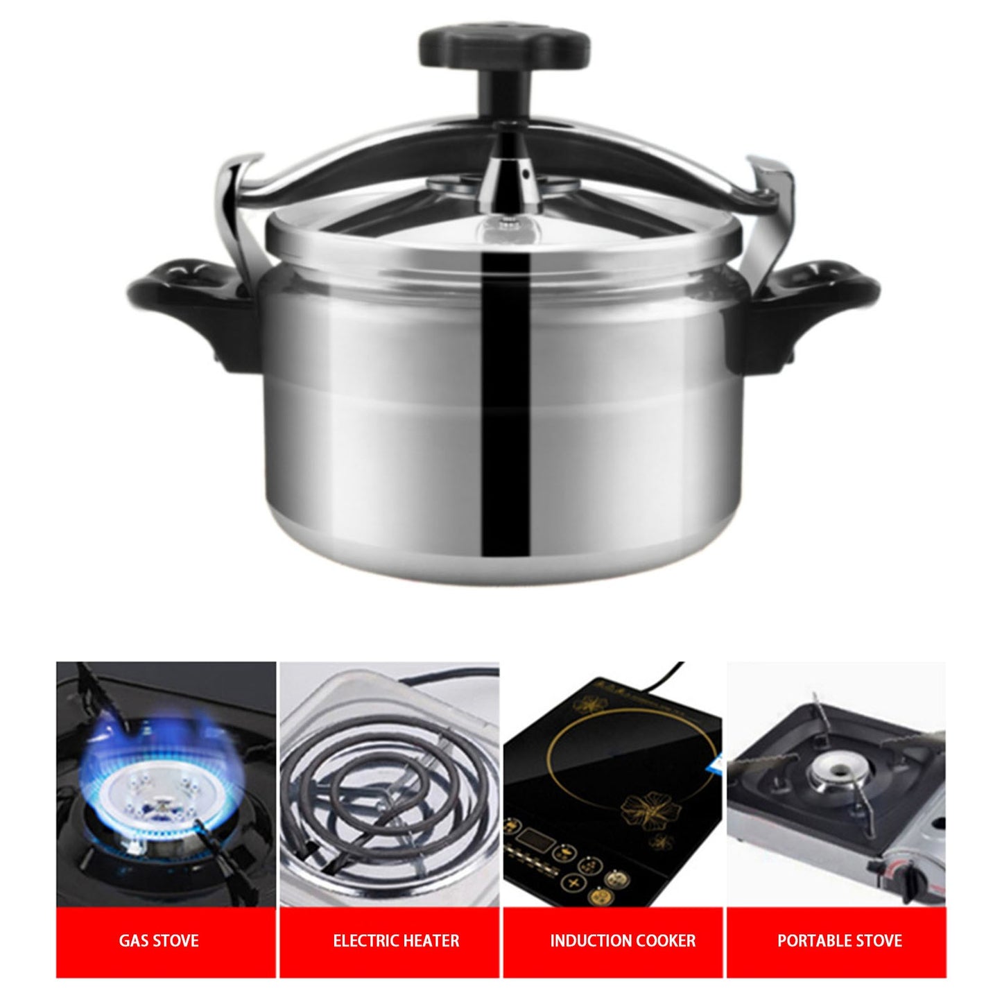 Pressure Cooker Explosion Proof Large Capacity Pressure Cooker for Gas Stove
