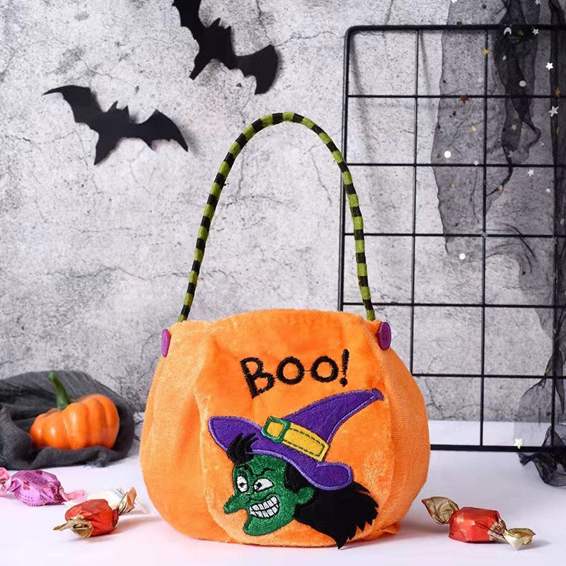 Kids Romper Costume Pumpkin Halloween Cosplay Party Boys Girls Stage Performance With Bags Holiday Clothing