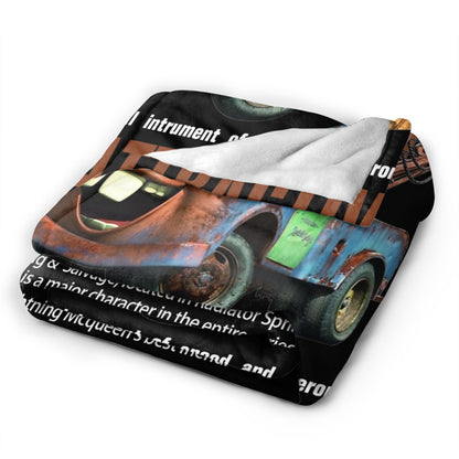 Mater Lightning McQueen Cars Blankets Flannel Spring Autumn  Multi-function Soft Throw Blanket for Home Travel Bedspread