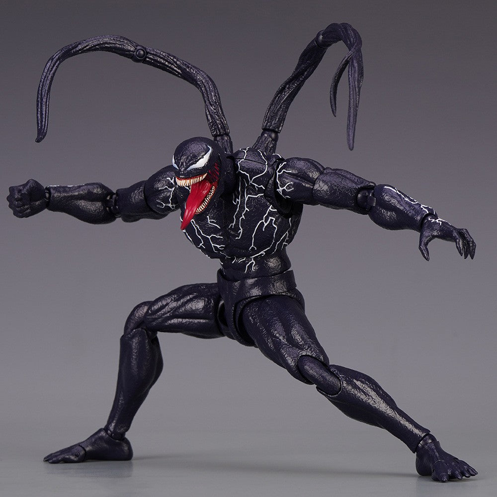 Venom AMAZING YAMAGUCHI legends Boneco de Ação Articulado Modelo de Estátua com Rosto Mutável Colecionável para Crianças Presente Brinquedo