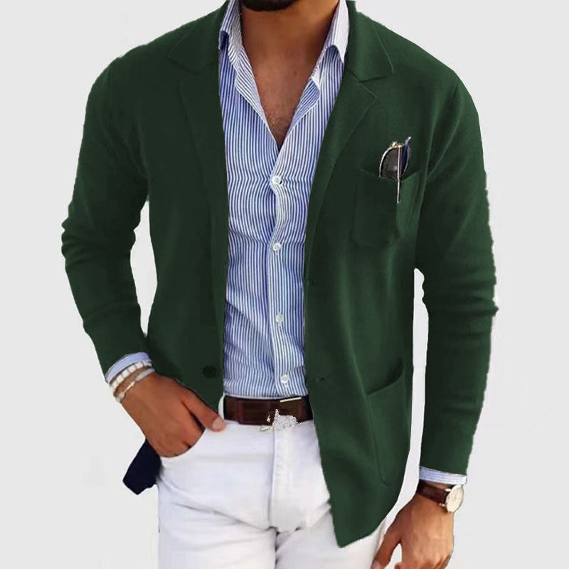 2025 New Men's Blazer Jackets Fashion Slim Fit Solid Single-breasted Suit Coats Business Casual Outerwear Wedding Suits for Men