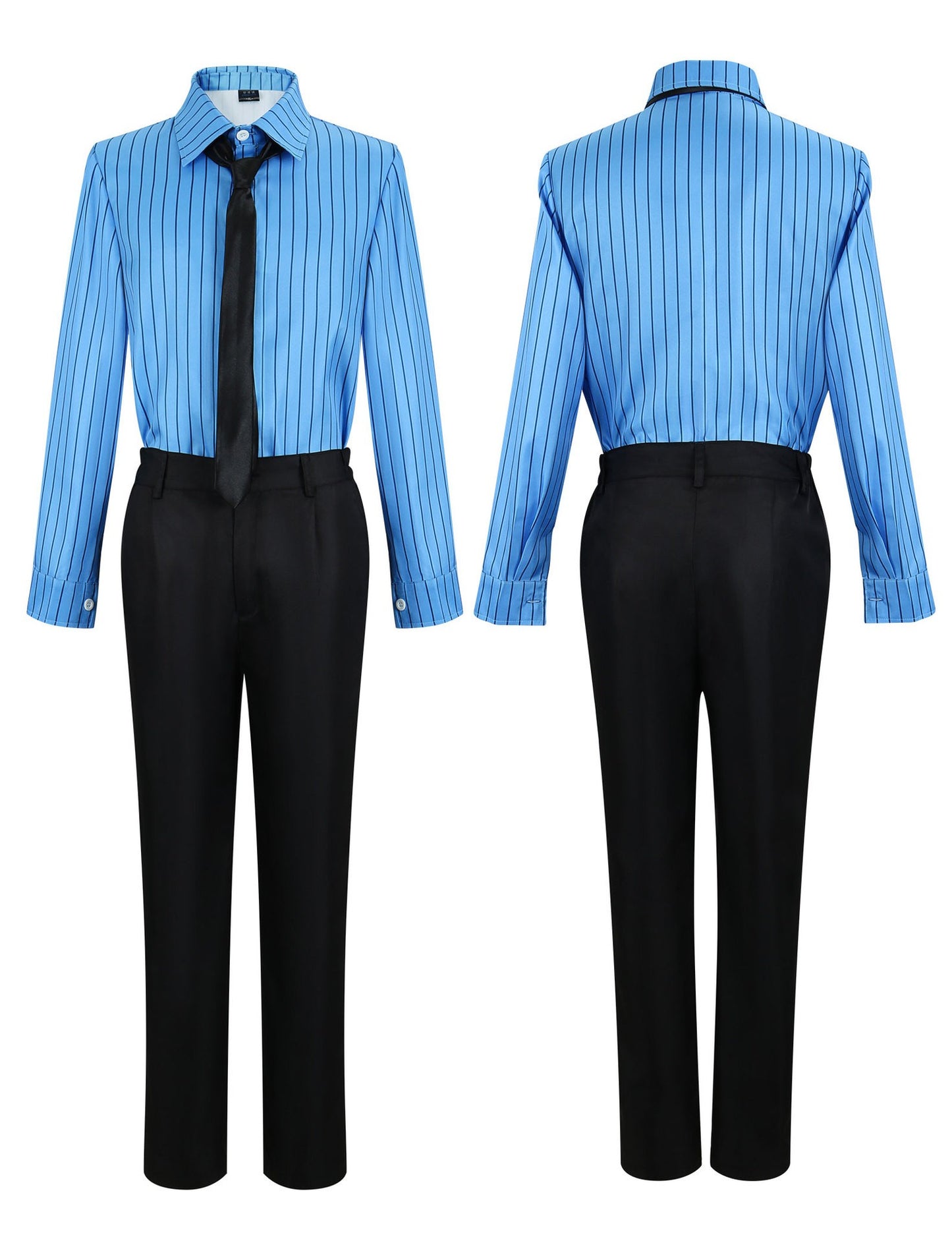 Anime One Sanji Piece Cosplay Costume Blue Yellow Shirt Suit Uniforms Full Set Halloween Party Role Play Outfit for Adult Men