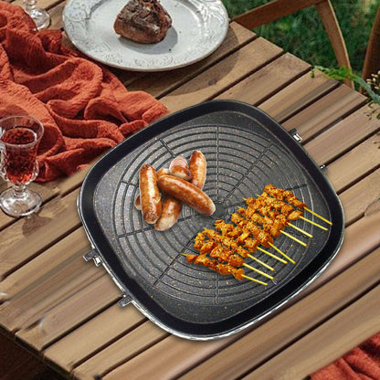 Chapa Coreana Utensílios de Cozinha Multifuncional Chapa para Churrasco Grelhador para Churrasco Doméstico Quintal Restaurante Piquenique Viagem