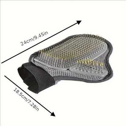 Luva Removedora de Pelos para Cães e Gatos - Escova Eficiente com Pontas de Massagem para Limpeza Gentil