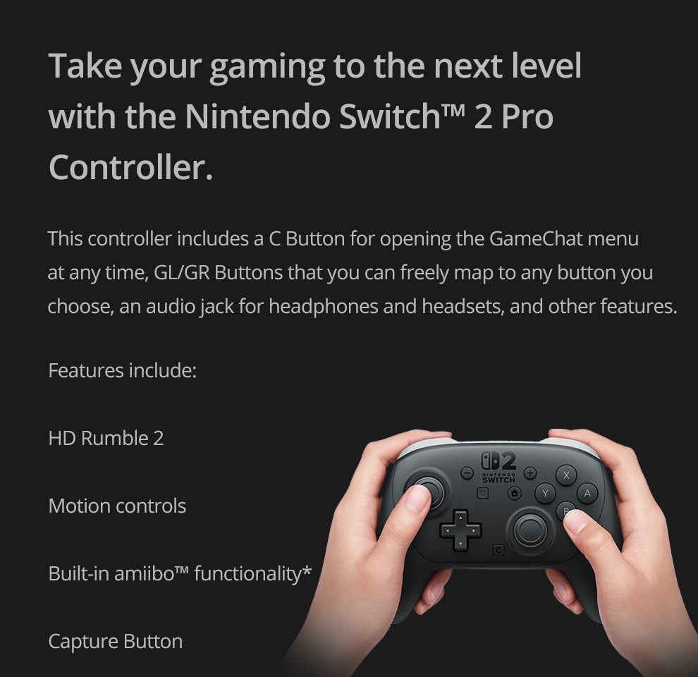 Nintendo Switch 2 Pro Controller- Resident Evil Requiem Edition- Original Sale Game Controller  for Nintendo Switch 2 Pro