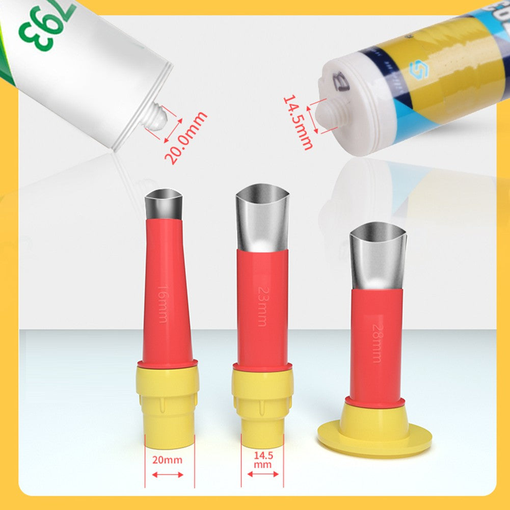 22 PEÇAS Bicos Aplicadores de Calafetagem de Aço Inoxidável, Ferramenta de Acabamento de Calafetagem para Vedantes de Silicone e Cola, para Juntas de Pias de Cozinha e Banheiro