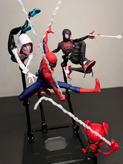 Action Figure Sv Action Homem-Aranha: Através do Aranhaverso Gwen Stacy Miles Morales Peter Parker Modelo Brinquedos