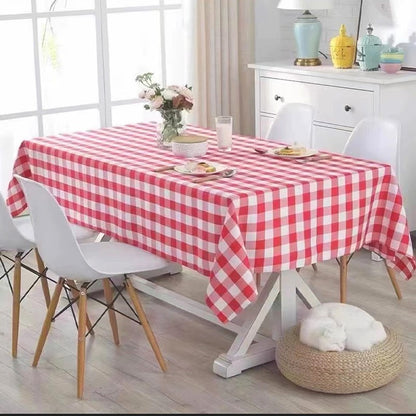 Checkered Tablecloth Kitchen, Wedding, Holiday Table Decoration Tablecloth, Outdoor Picnic Tablecloth