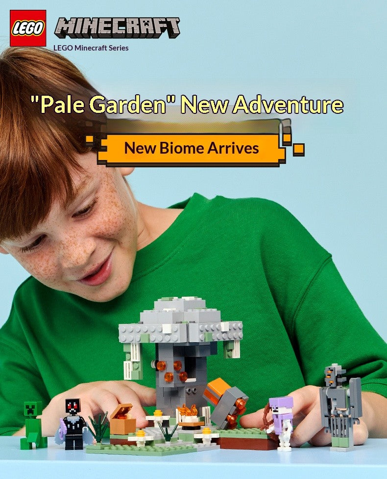 LEGO Minecraft série 21586 Jardim Pálido bloco de montar de brinquedo quebra-cabeça infantil de presente